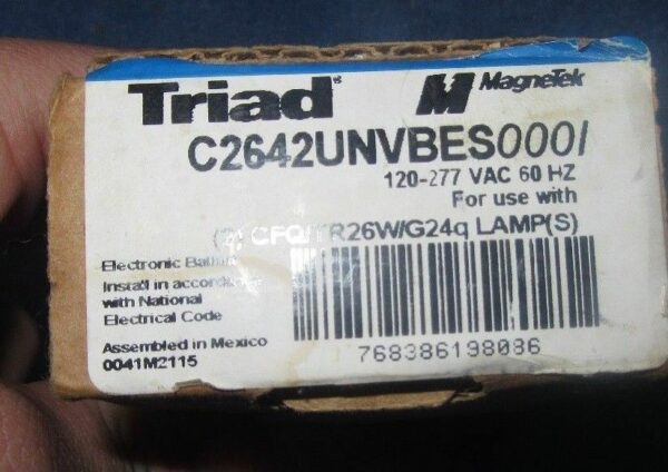 Triad C2642UNVBES CF Electronic Ballast 120 to 227 Volts 50/60 Hz for sale online 