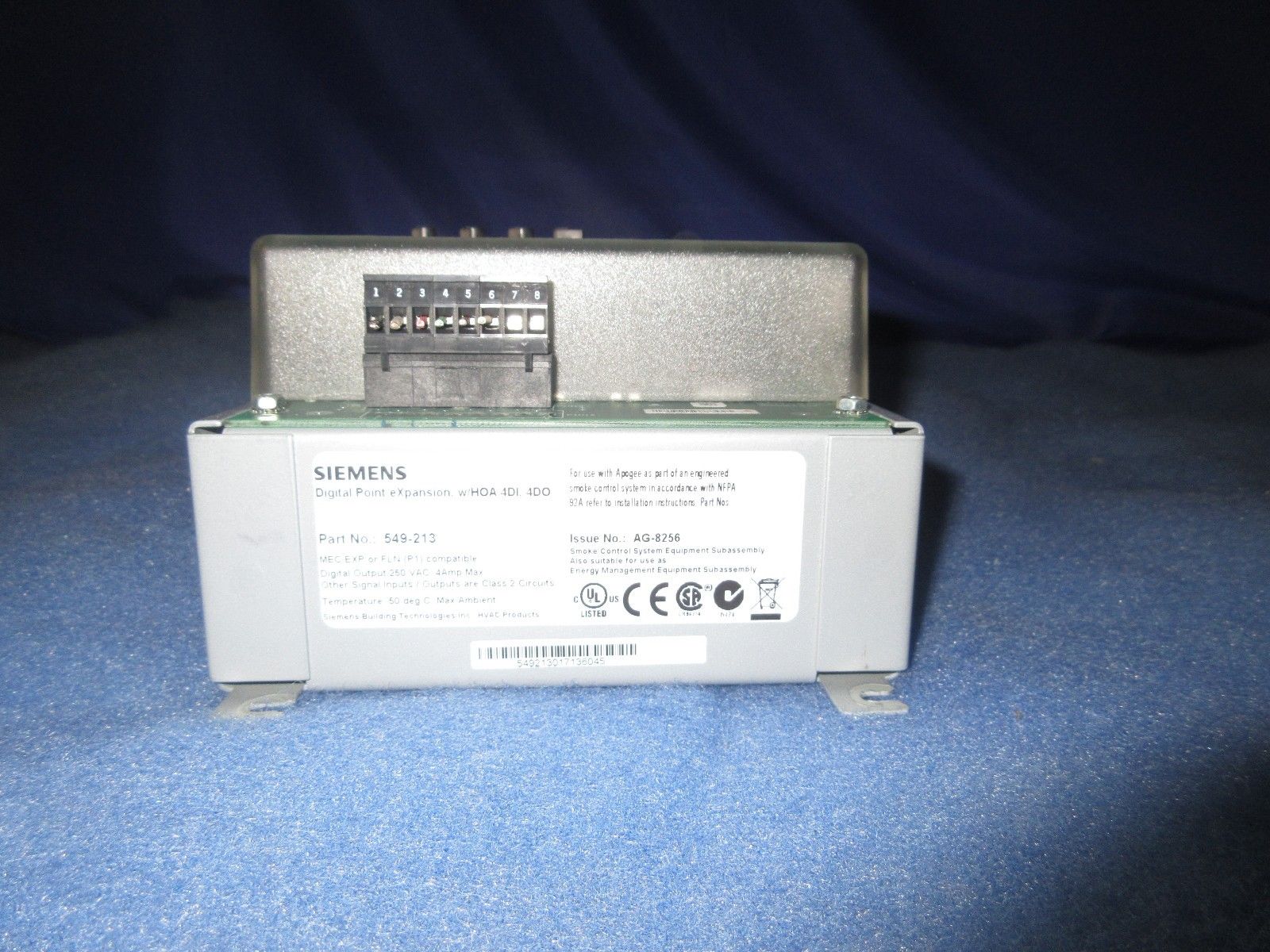 Siemens Digital Point Expansion 549-213 APOGEE Automation 4DI 4DO 