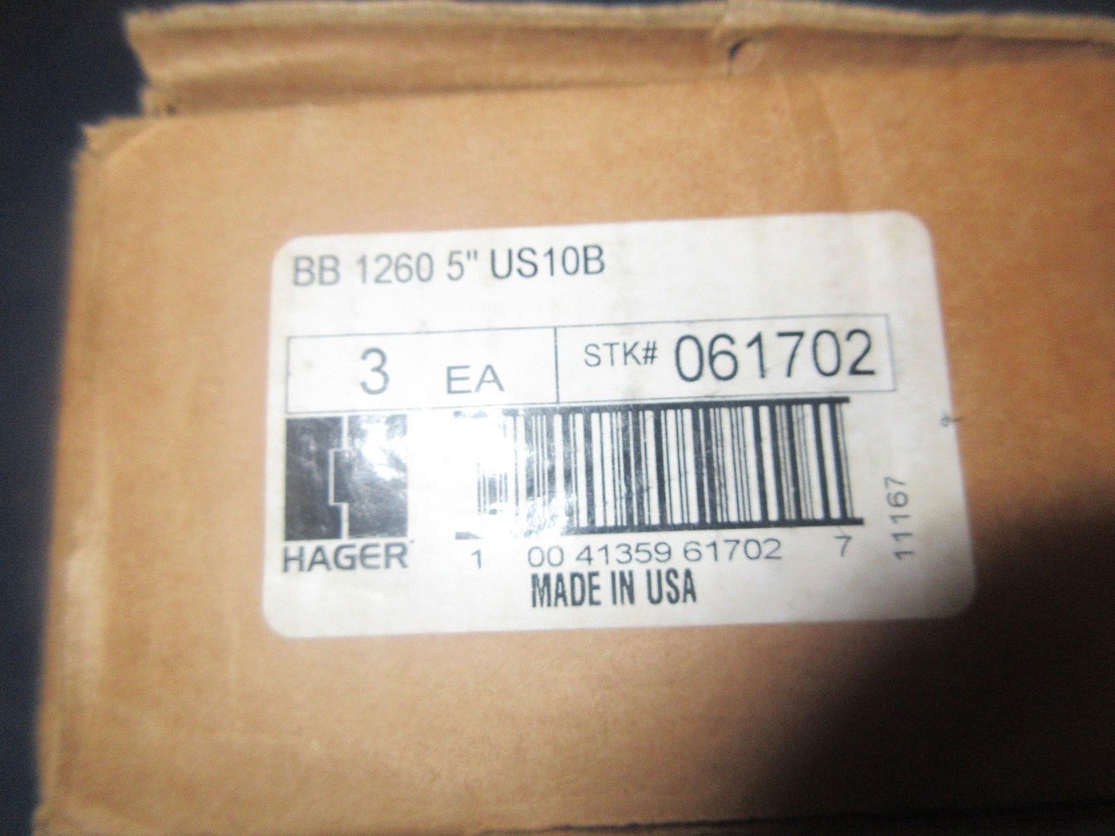 Details about   NIB Hager BB 1260 us10b  set of 3 hinges 2 year warranty 