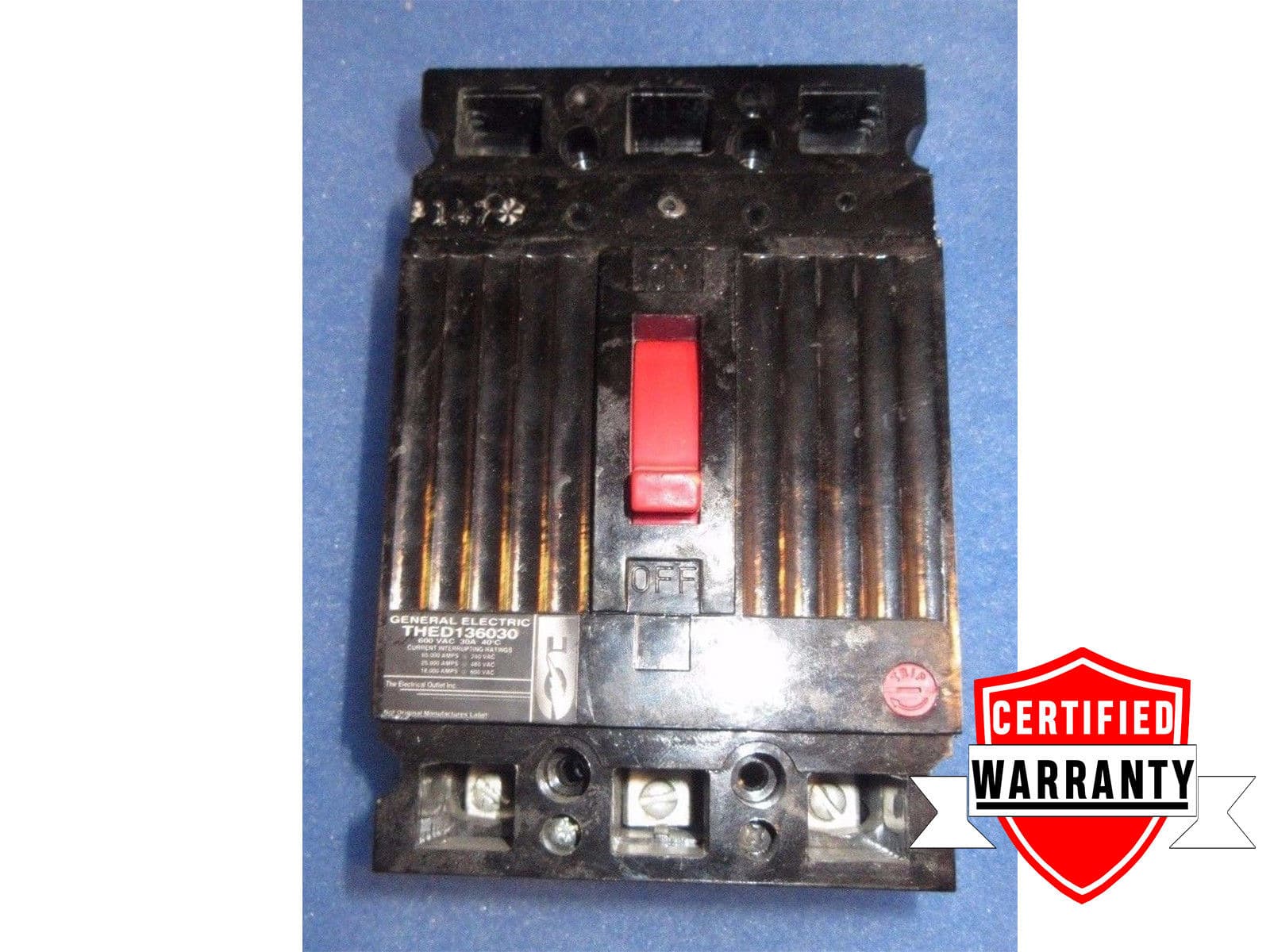 Details about   GE THED THED136030 30 Amp 600 Volt 3 Pole Circuit Breaker-Warranty 